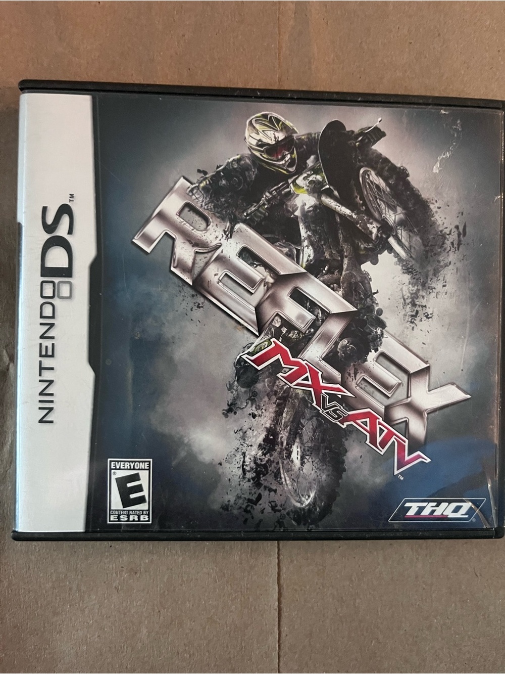 Nintendo DS MX vs ATV Racing Game - Black & Silver Cover